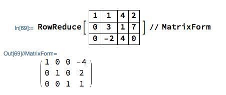 An augmented matrix for a system of linear equations in x, y, and z is given. Find-example-1