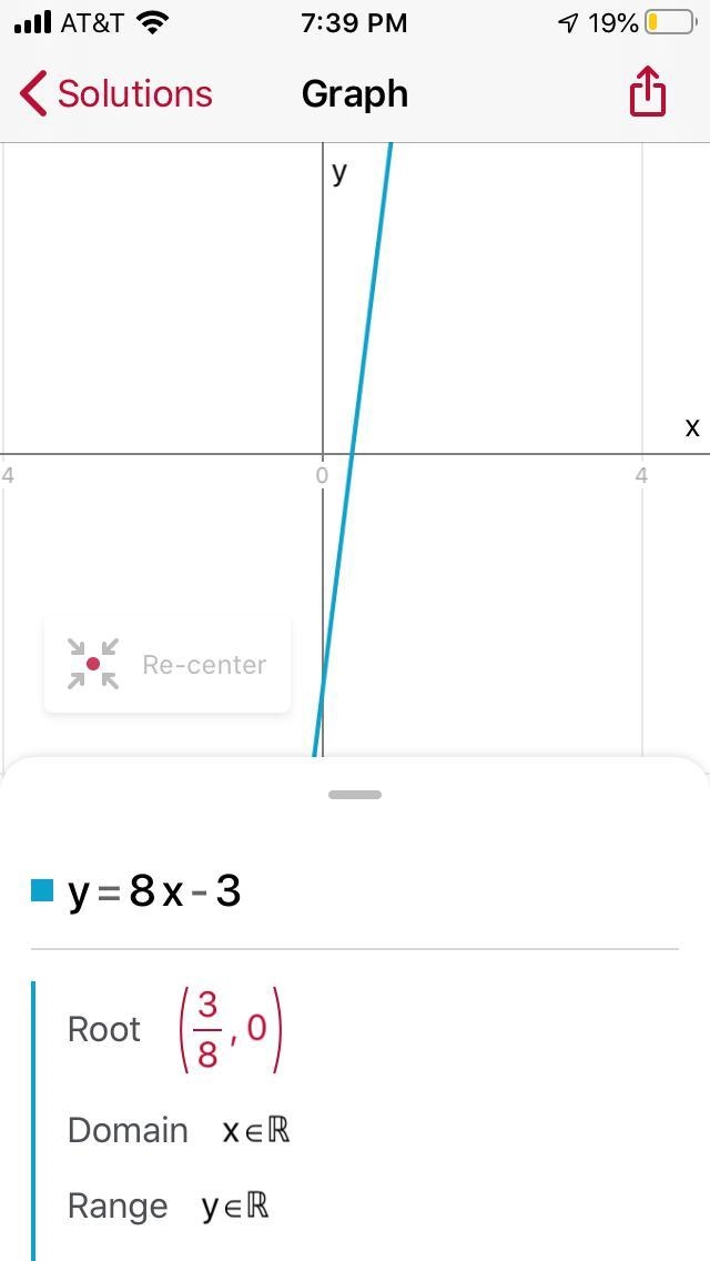 3. y = 8x - 3 Graph-example-2