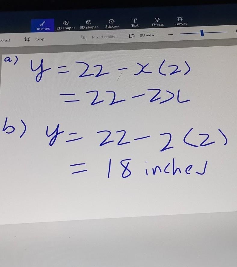 15-25 PTS!! PLEASE ANSWER...you fill an aquarium with water. the water is 22 inches-example-1