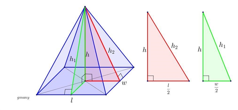 Find the volume and area for the objects shown and answer Question-example-2