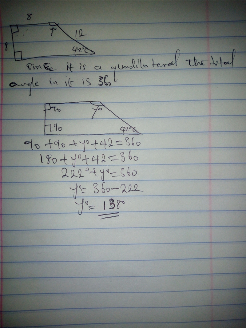 The polygons are similar. Find the value of y.-example-1