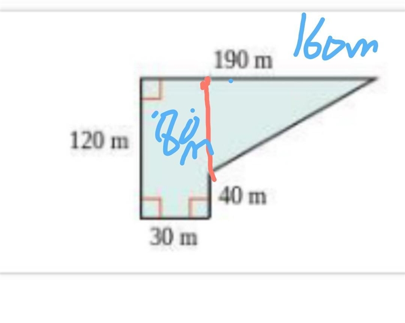 Answer the question and make sure it is squared and in meters-example-1