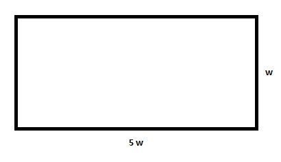 The length of a rectangle is five times its width. If the area of the rectangle is-example-1