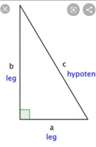 What is the diagonal of a right triangle-example-1