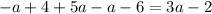 Which of the following expressions has a simplified value of 3a – 2? HELP ME PLEASE-example-1