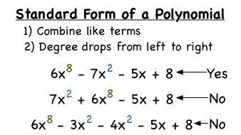 Which polynomial is in standard form? A) 4x2 + 5x3 + 4x5 − 6x B) 6x3 + 5x5 − 4x2 − 2x-example-1