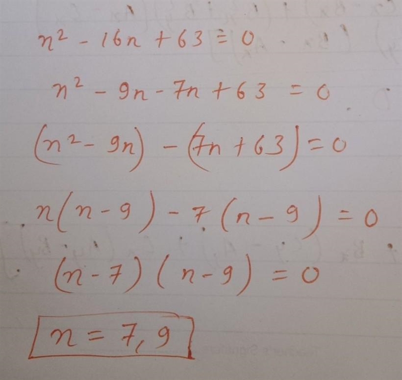 N? - 16n+63 n² – 2n– 35 How would u solve this-example-1