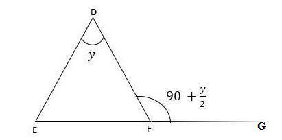 Prove that the triangle EDF is isosceles. Give reasons for your answer.-example-1