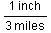 The scale on a map is 1 inch to 3 miles. If the distance between two points is 6 inches-example-1