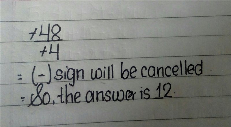 What is the value of the expression −48÷(−4)-example-1