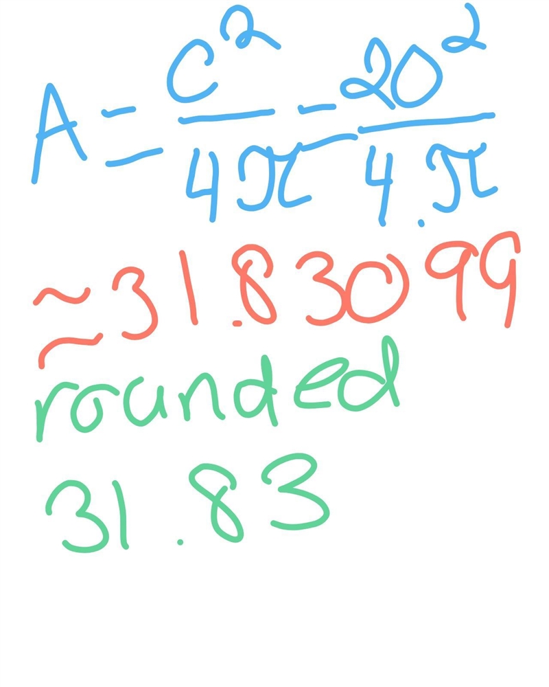 What Is the area of a circle circumference I have 20 pi-example-1