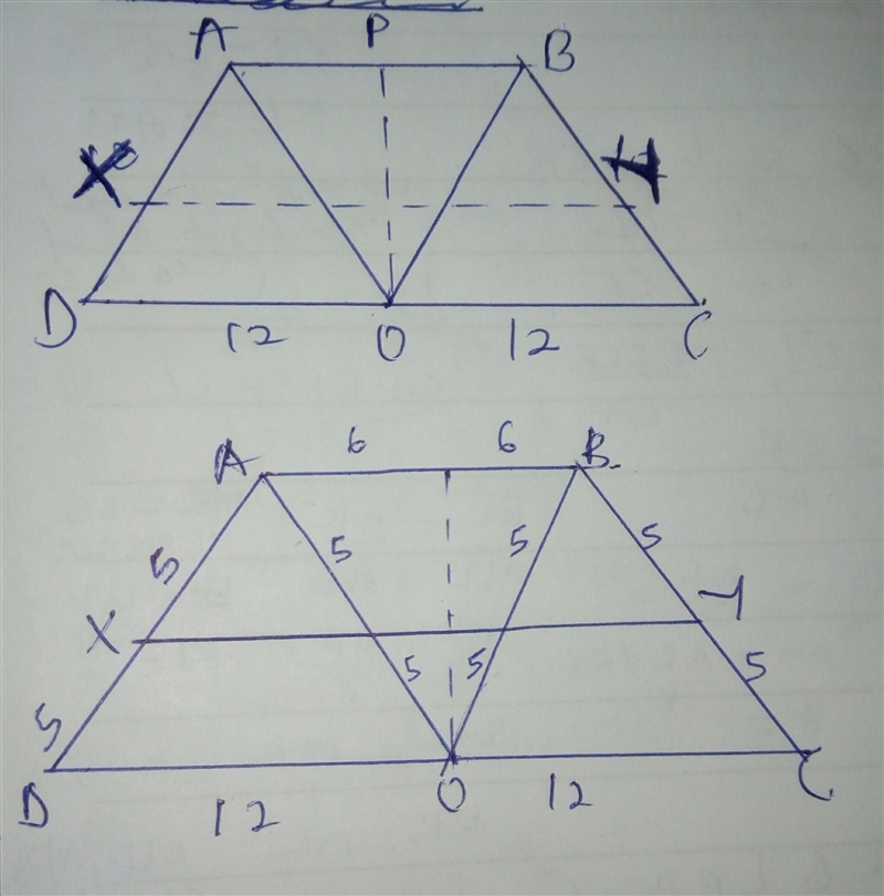 Three congruent isosceles triangles $DAO$, $AOB$ and $OBC$ have $AD=AO=OB=BC=10$ and-example-2