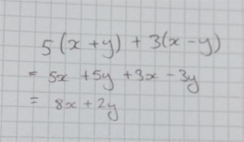 5(x + y) + 3(x - y) please help ...............?-example-1