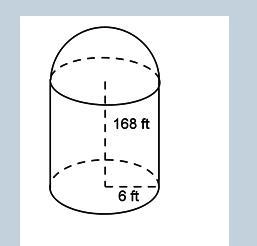 What is the volume of grain that could completely fill this silo, rounded to the nearest-example-1