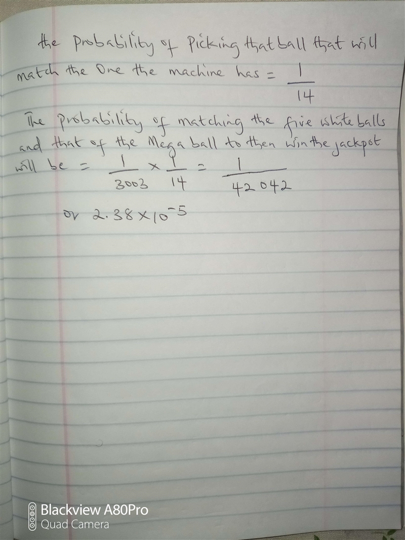 A certain lottery consists of selecting five different numbered balls from numbered-example-2