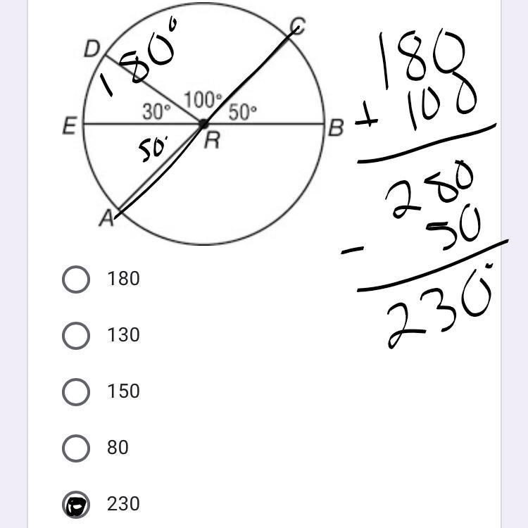 Find ACB in Circle R.-example-1