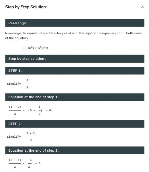 2−b/3=−5/2 what is b? Note: the / is a fraction separation-example-3