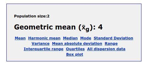 1. 4 and 4 Find the geometric mean between each pair of numbers-example-1