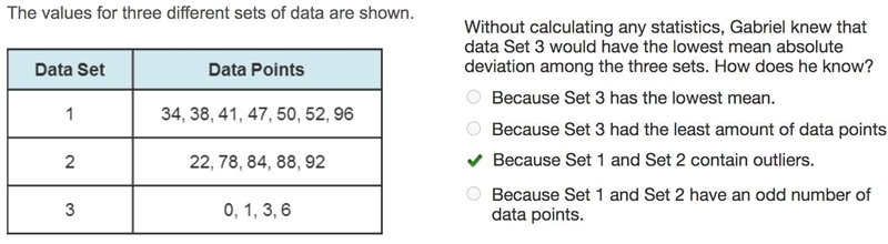 The values for three different sets of data are shown. A 2-column table with 3 rows-example-1