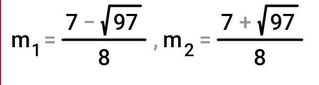 Solve 2m^2-7m-13=-10 using quadratic formula-example-1