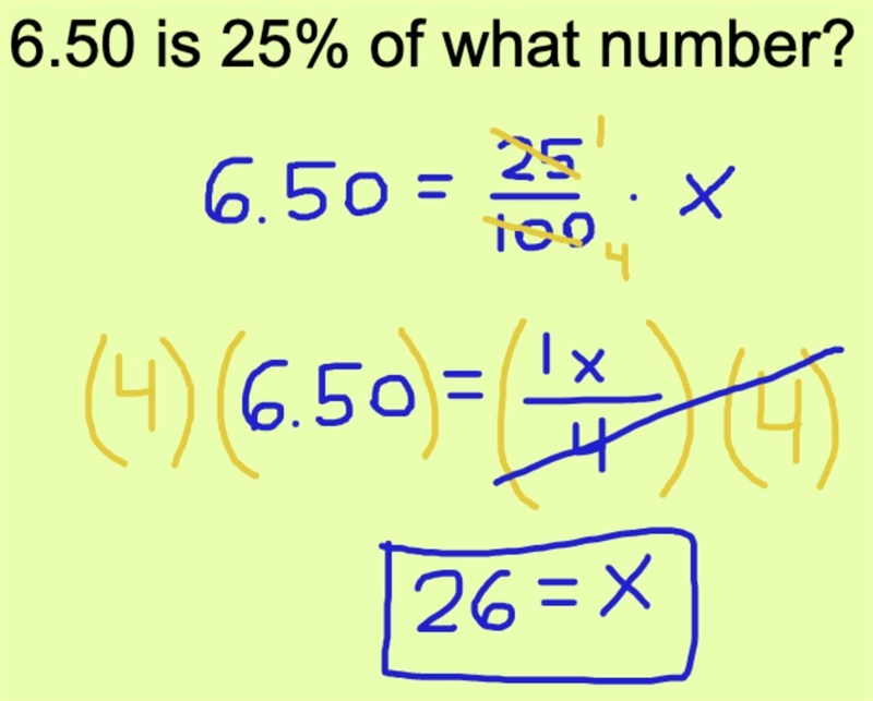 6.50 is 25% of what number?-example-1