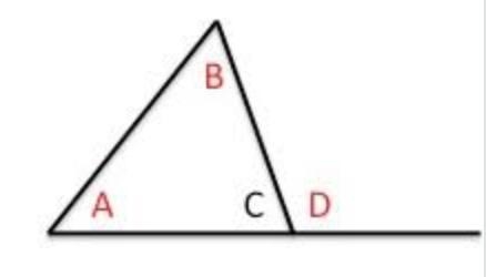 What is the exterior angle theorem and what is it’s significance for solving angles-example-1