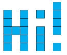 to find the percent of the tiles in HI! that are in the H, first find either a fraction-example-1