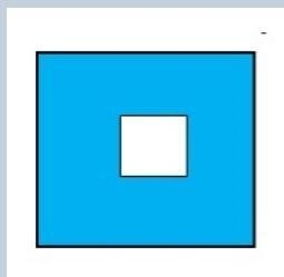 The large square below has a side length of 8 inches, and the smaller white square-example-1