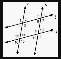 If Angle 8 is congruent to angle 10 and Angle 1 is congruent to angle 7, which describes-example-1