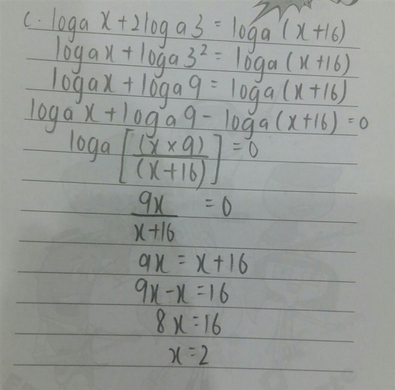 If you're good at logarithms pls help meeee with question c pls show full working-example-1