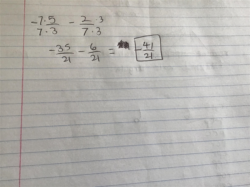 Negative five thirds minus two sevenths-example-1