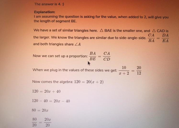 Please help me . Find the value of x-example-1