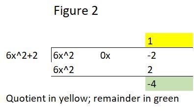 6x^2 - 2 and 6x^2 + 2 Which operation when performed on the two polynomials will not-example-2