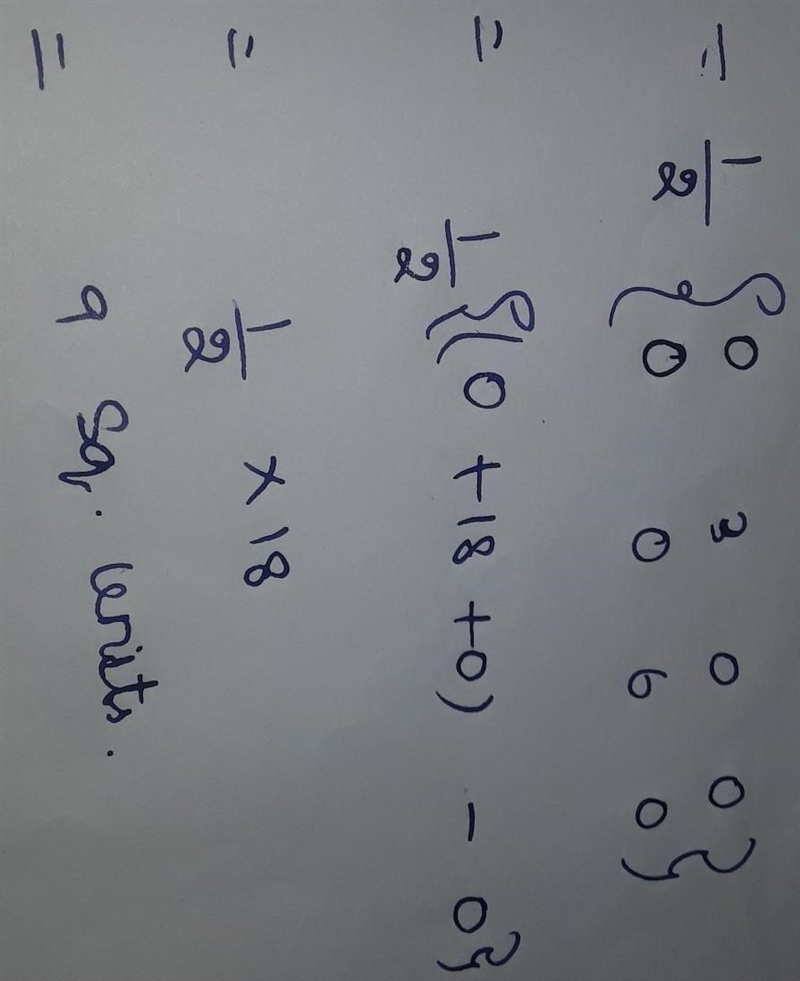 A rectangle has vertices at( 0,0)( 3,0)(0,6).what is the area of the rectangle-example-1