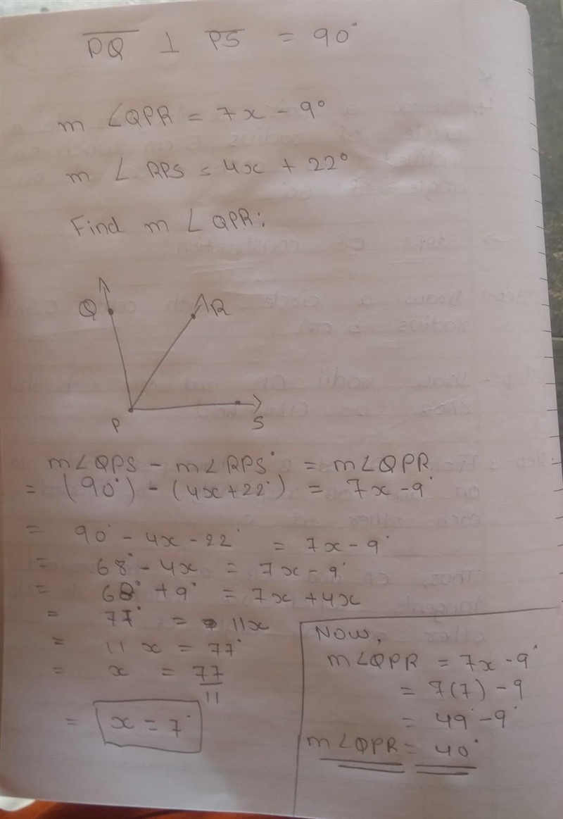 Equation practice with angle addition​-example-1