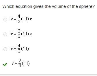 A sphere and a cylinder have the same radius and height. The volume of the cylinder-example-1