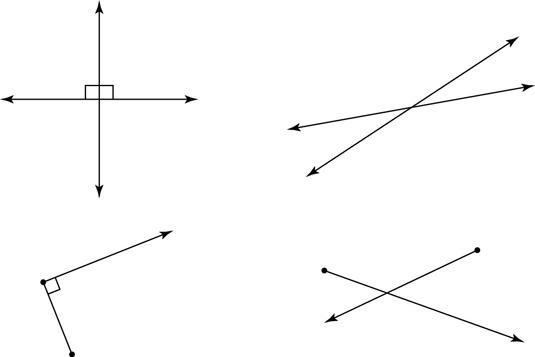 Draw intersecting lines that are not perpendicular-example-1