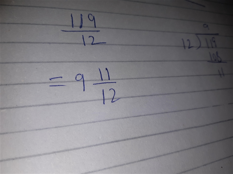 What is 119/12 as a mixed number?-example-1