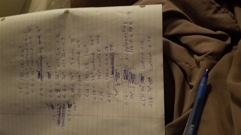 18 POINTS for finding 18 ANGLES on parallel lines and transversal-example-1