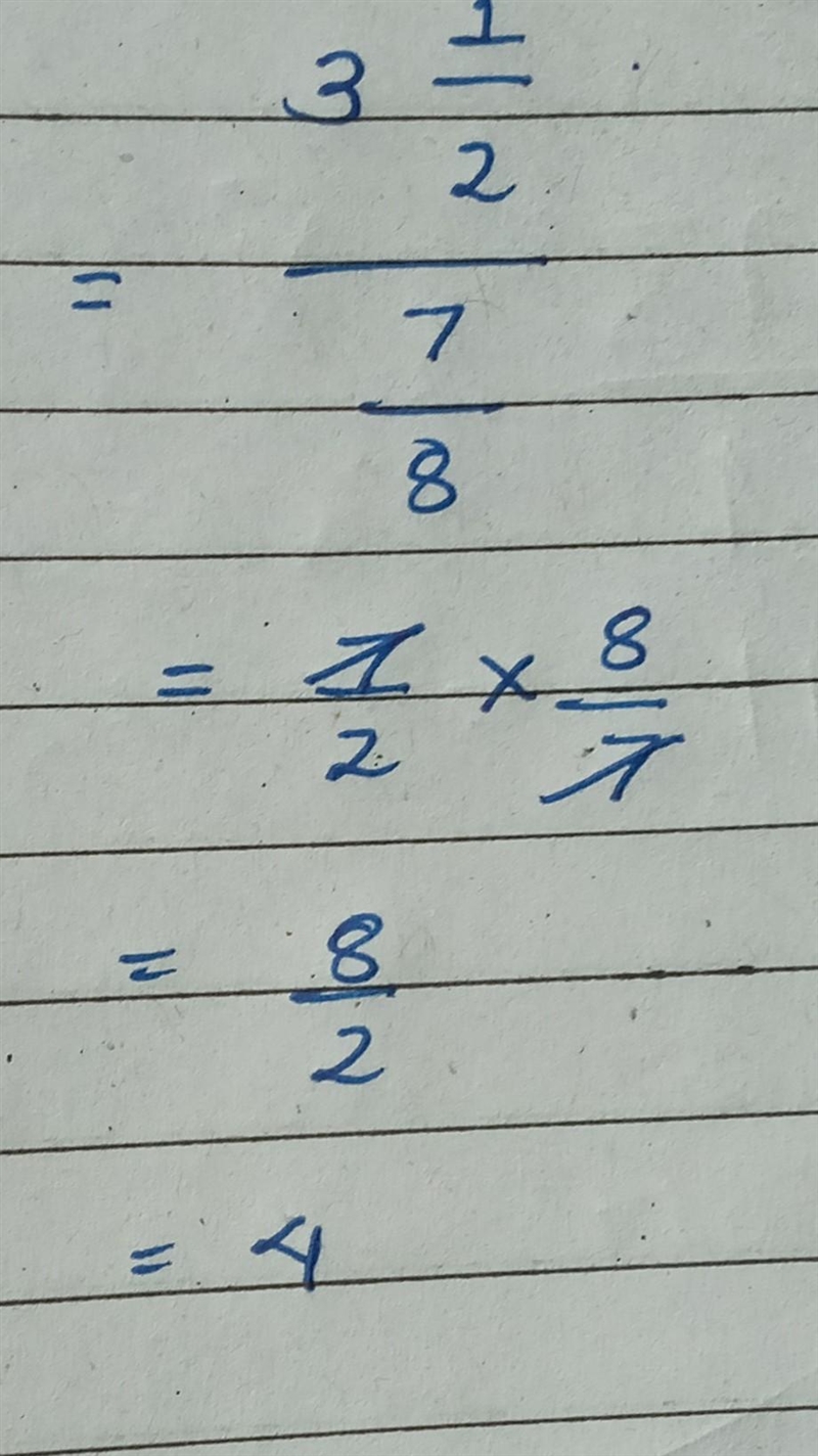 Write a word problem for 3 1/2 divided by 7/8-example-1