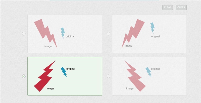 Xanti transforms a figure by reflecting it across a horizontal line and then dilating-example-1