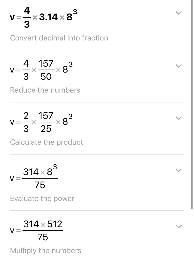 What is the volume of a sphere with a radius of 16 meters? Use 3.14 for pi. Round-example-1