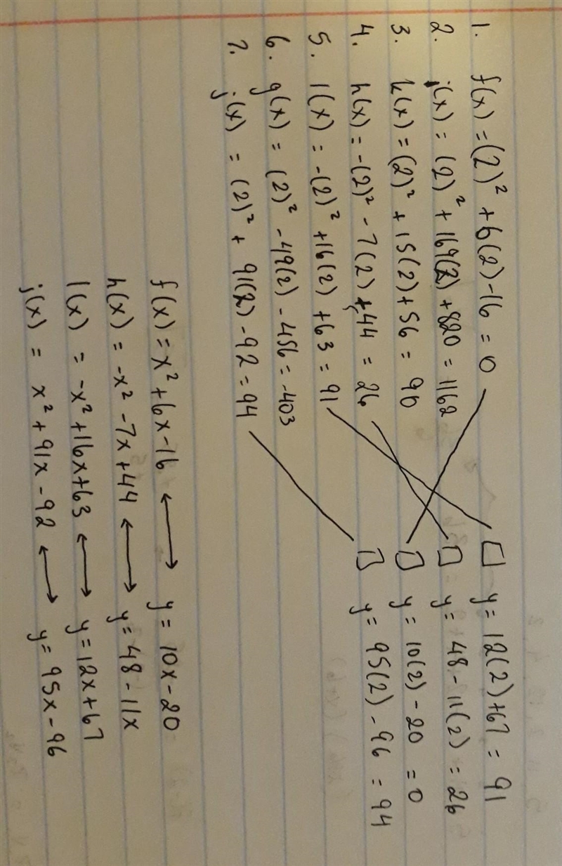 Drag the tiles to the boxes to form correct pairs. Match each function to the equation-example-1