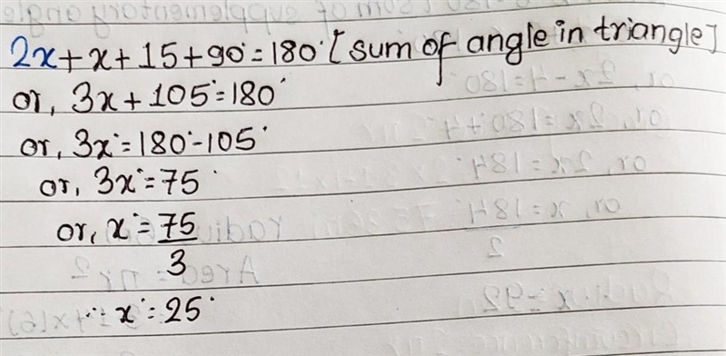 Find the value of x In this triangle-example-1