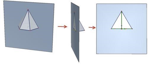 1. You have a solid rectangular pyramid made of dough. Consider the cross sections-example-2