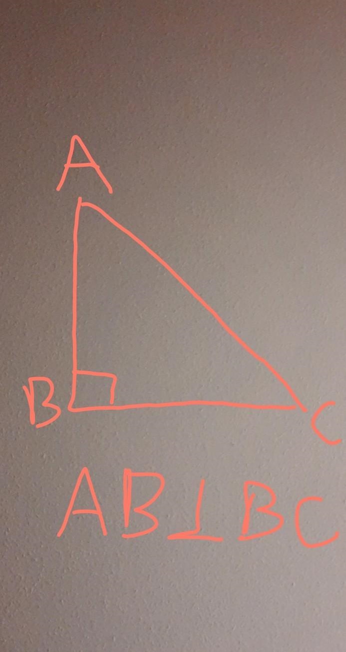 Triangle ABC has vertices at A(3 , 7), B(5, 7), and C(3, 1). Which statement proves-example-1