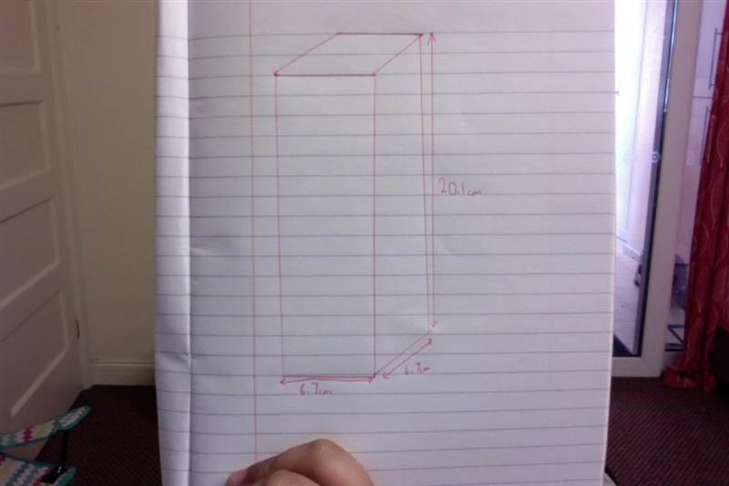 Design a cuboid container that can hold three tennis balls given that a tennis ball-example-1