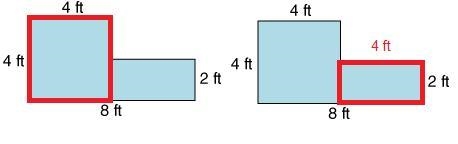 What is the area of the figure? 32 ft2 26 ft2 24 ft2 18 ft2 Here is the link to the-example-1