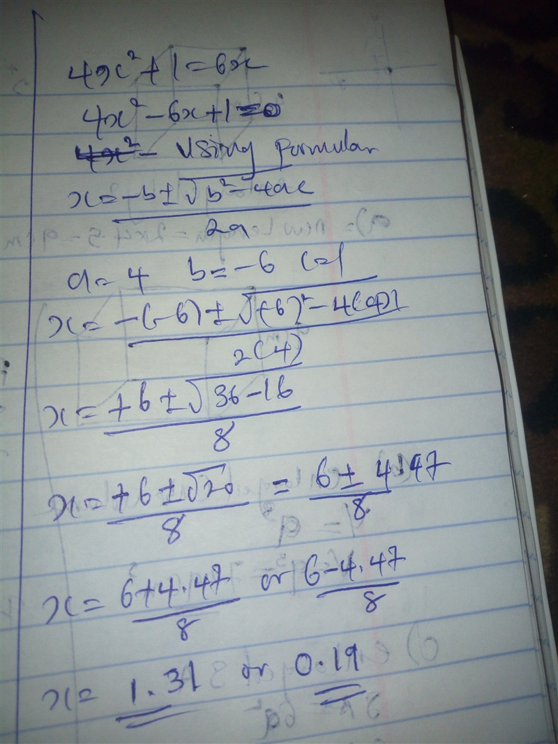 Solve for x 4x^2+1=6x​-example-1