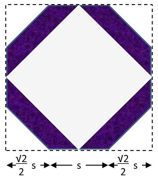 A square is formed by joining the midpoints of alternate sides of a regular octagon-example-1